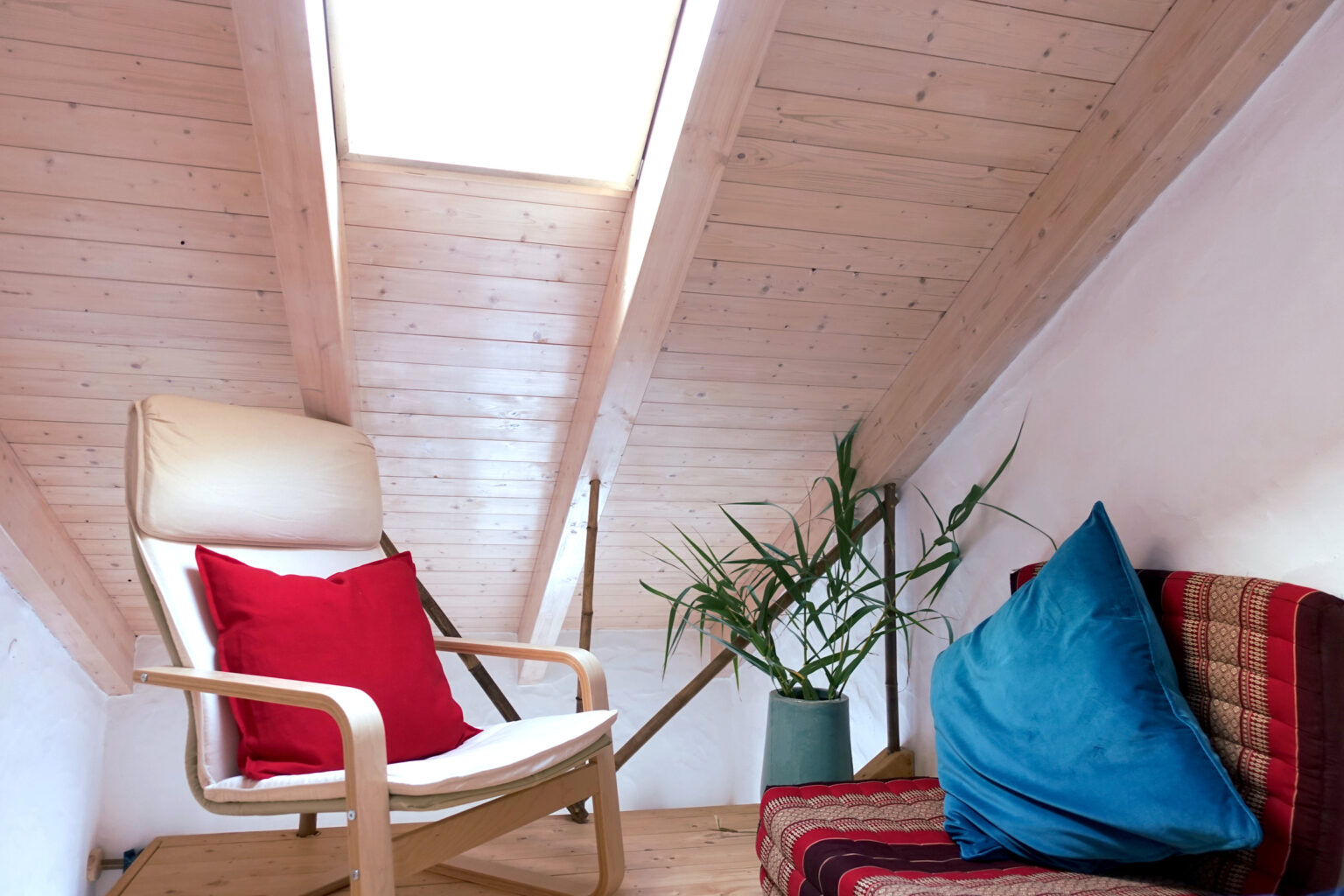 Upstairs seating area in the Shanti apartment