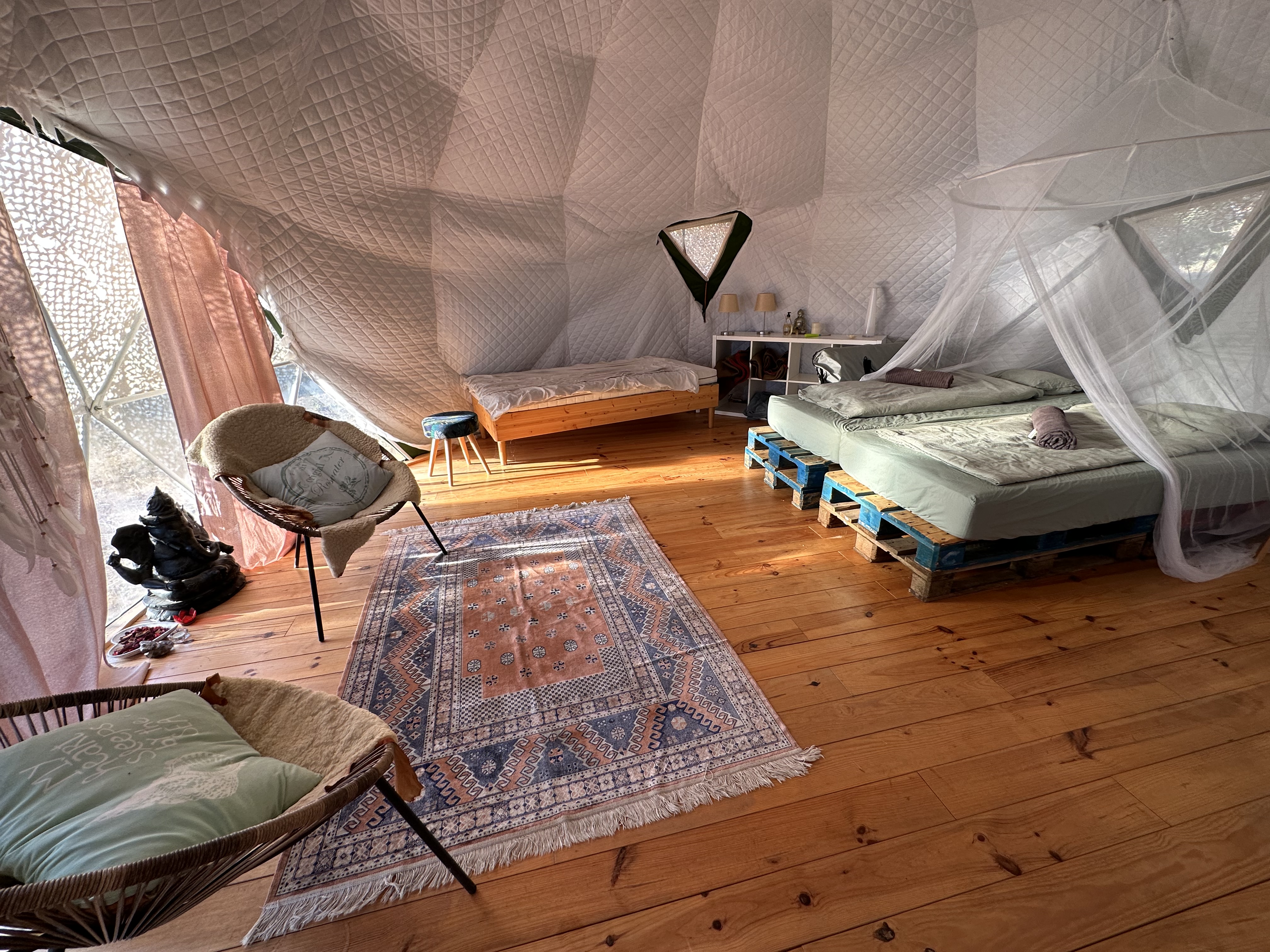 Trucks & Eco Domes at Pachawa Retreat Center