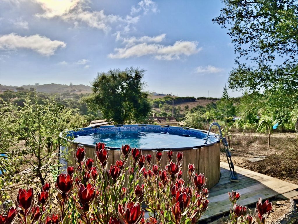 Natural pool and garden at Pachawa
